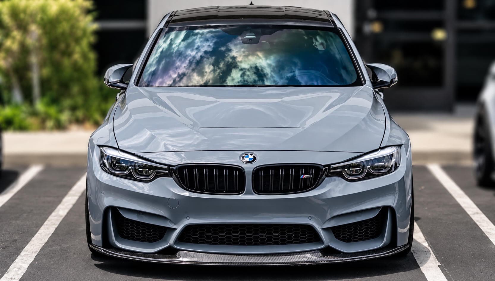 F8X Dry Carbon Fiber GTS Style Front Lip