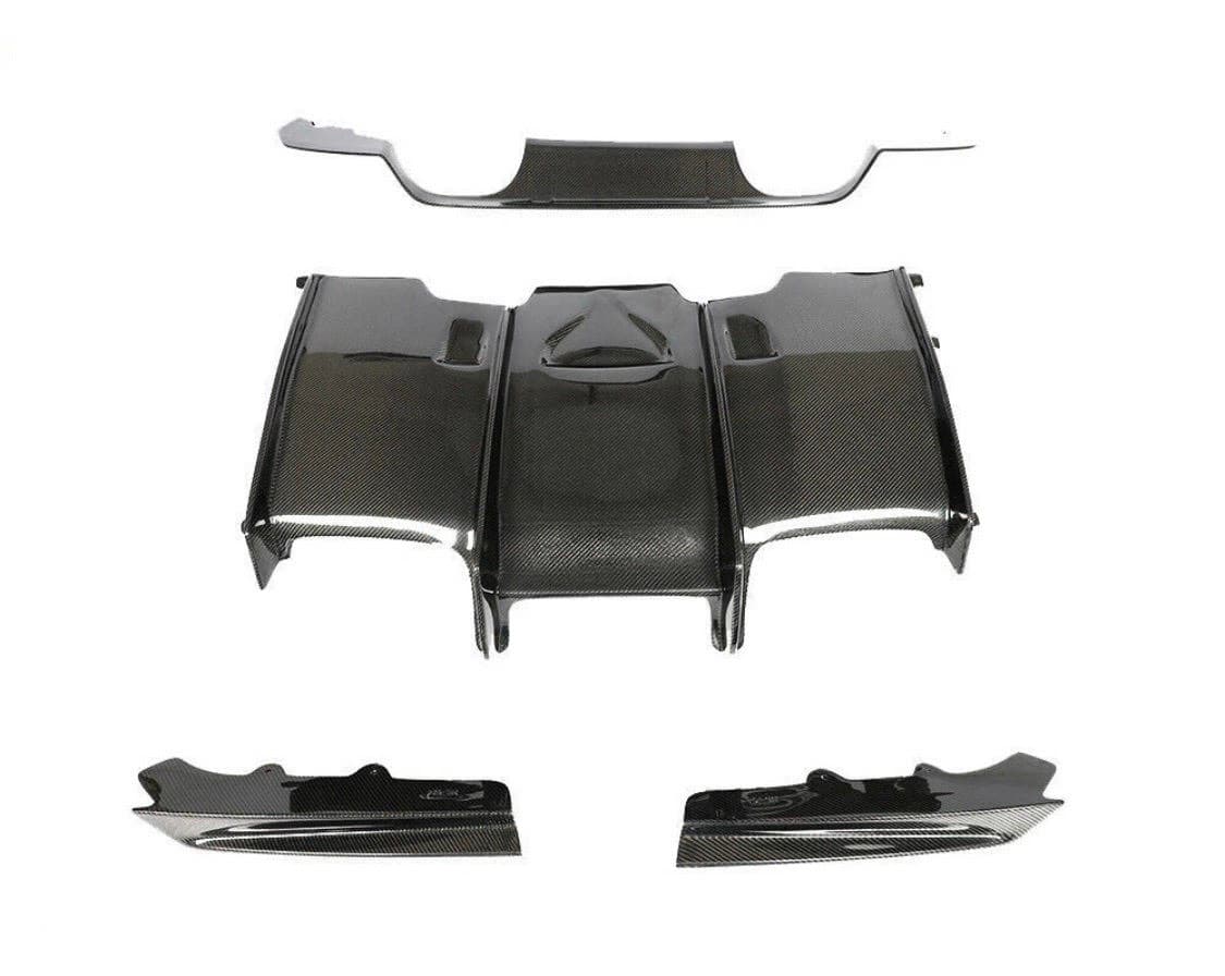 F8X Carbon Fiber PSM Style 4 Piece Diffuser