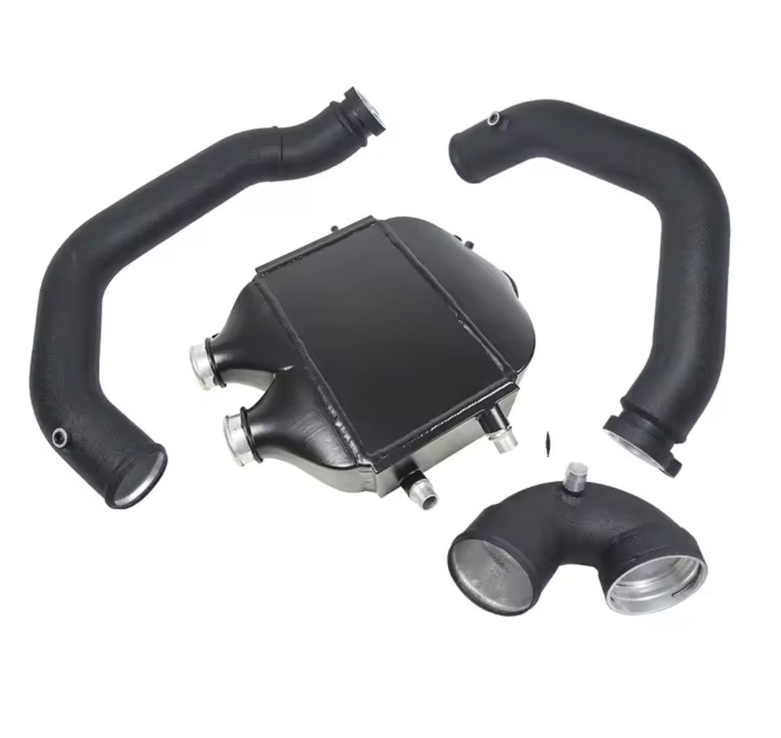 JCX S55 CHARGE COOLER + CHARGE PIPES/ J PIPE (BLACK)