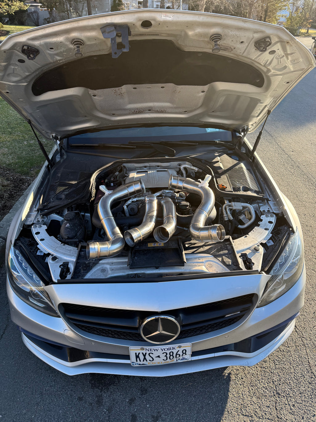 JCX M177 C63/C63S/GLC63/GLC63S/CLS63 ETC CATLESS DOWNPIPES