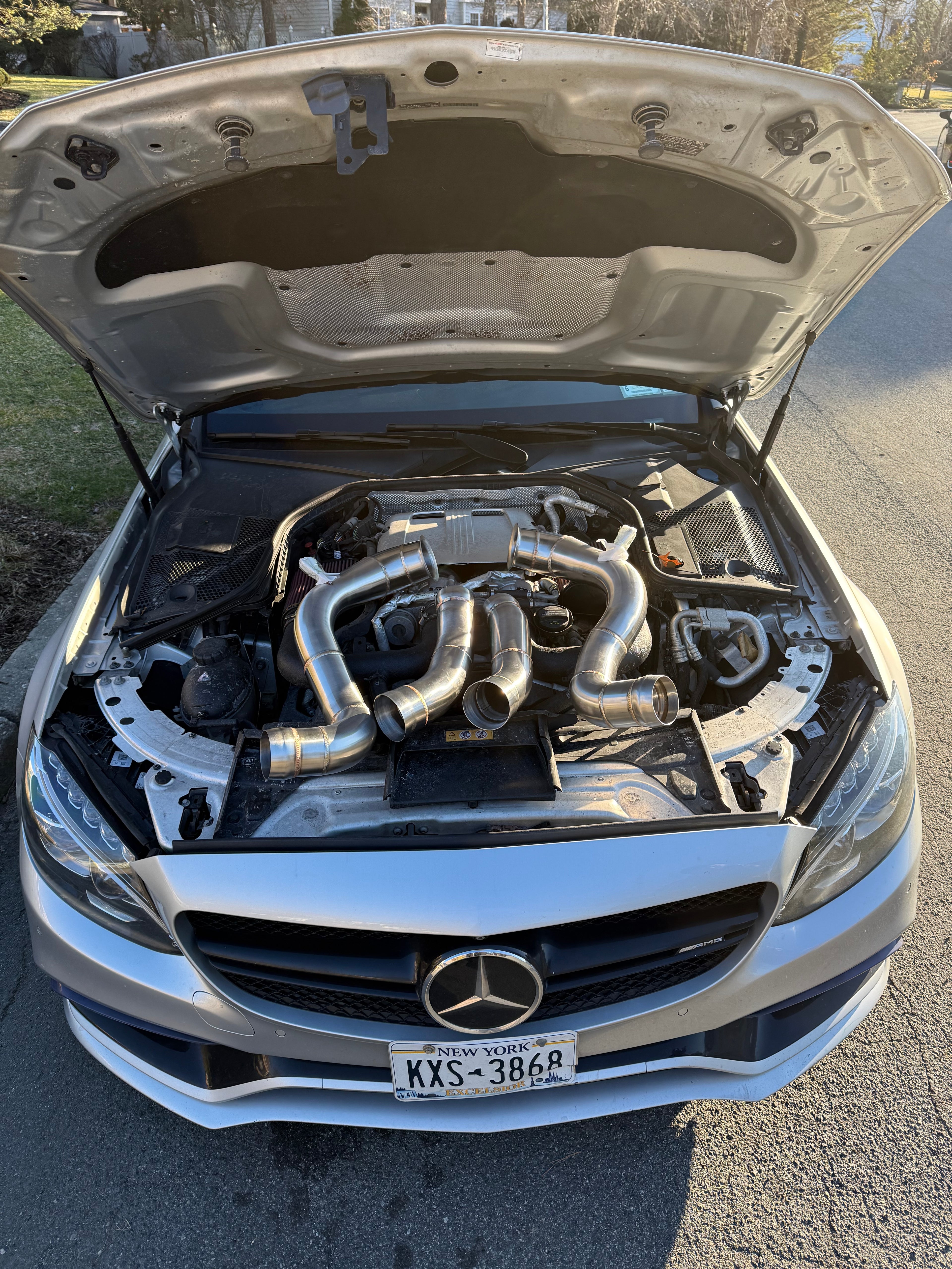 JCX M177 C63/C63S/GLC63/GLC63S/CLS63 ETC CATLESS DOWNPIPES