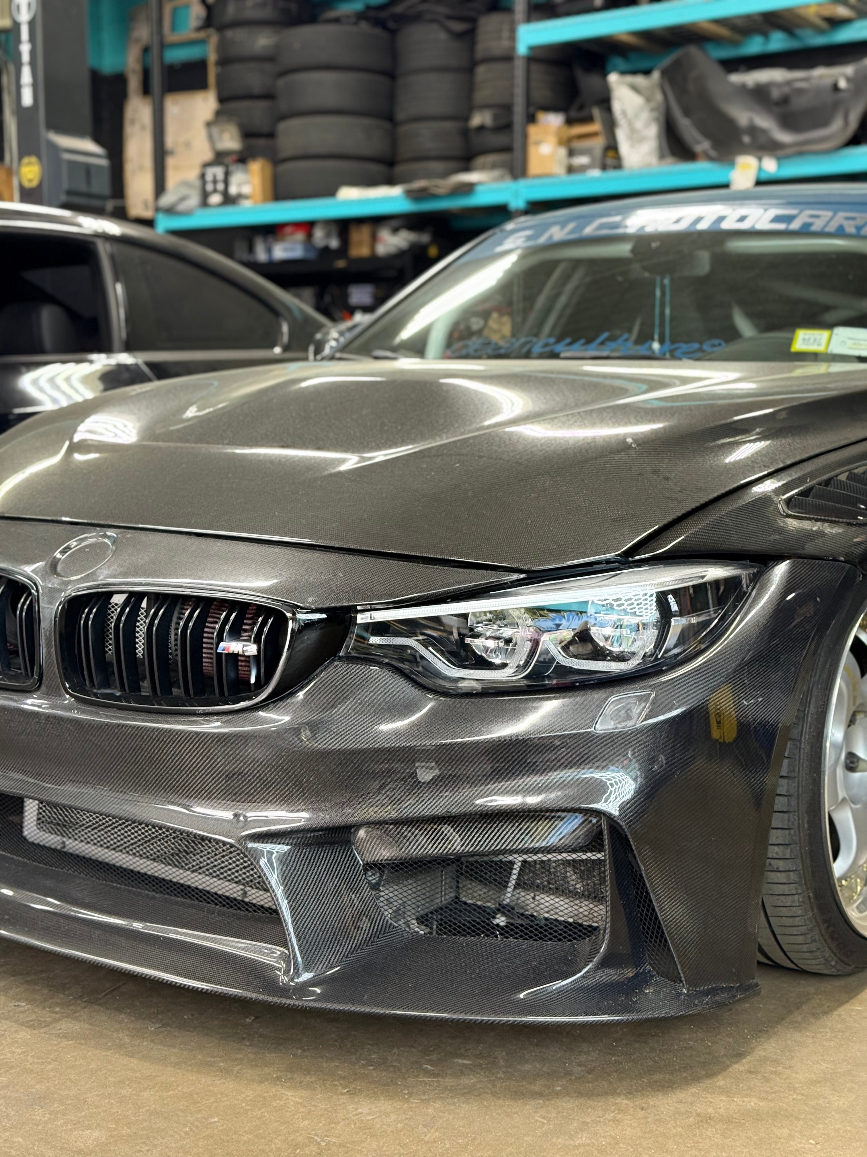JCX 3D STYLE CARBON FRONT BUMPER